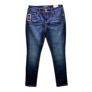 Vanity Jeggings Womens 33x32 Blue Dark Wash Slim Fit Jeans Stretch NWT